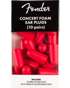 Fender Concert Foam Ear Plugs - 10 Pairs