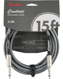 Fender Contour Instrument Cable, Inca Silver, 15 ft