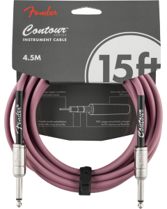 Fender Contour Instrument Cable, Burgundy Mist, 15 ft