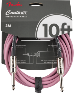 Fender Contour Instrument Cable, Burgundy Mist, 10'
