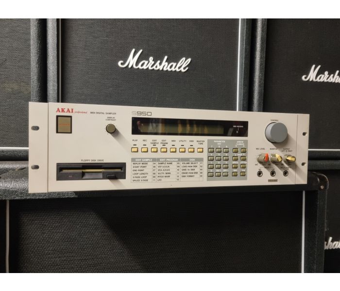 Akai s950 MIDIデジタルサンプラー Akai S950 Digital Sampler (MT Jan 89)