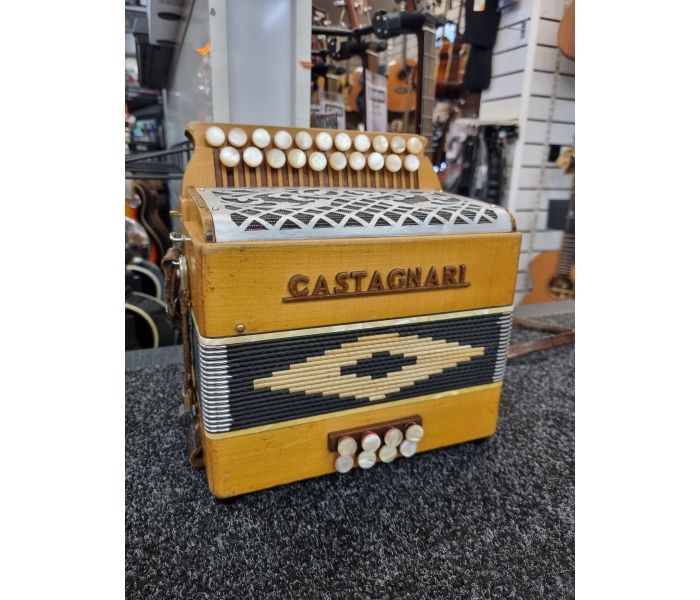 Castagnari Vintage Melodeon w Case Pre Owned