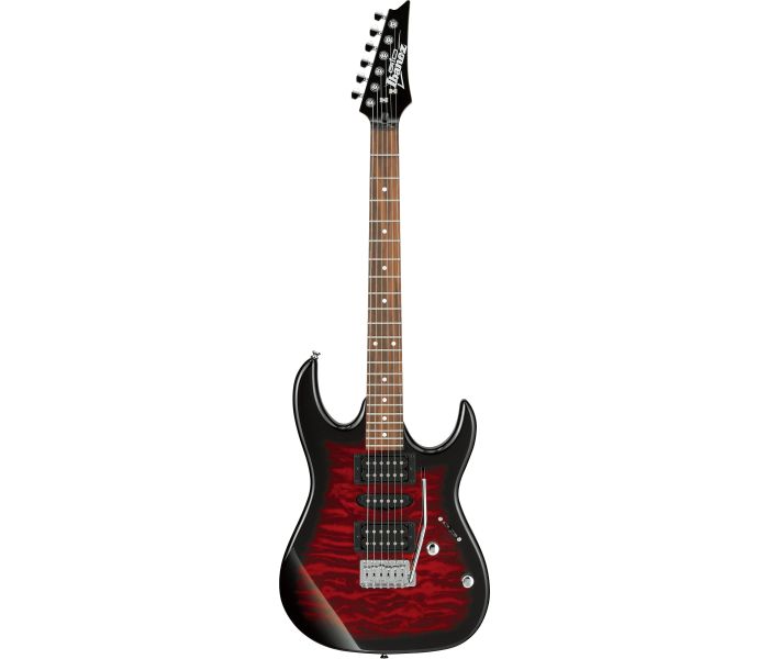 Johnny Roadhouse Music - Ibanez GRX70QA-TRB Gio Transparent Red Burst