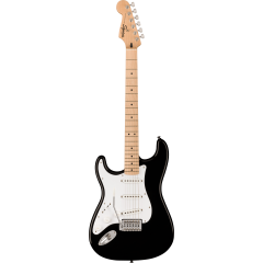 Squier Sonic Stratocaster Left-Handed, Maple Fingerboard, White Pickguard, Black