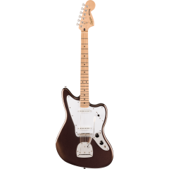 Squier Affinity Series Jaguar, Maple Fingerboard, White Pickguard, Mystic Metallic Brown
