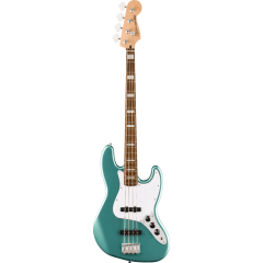  Squier Affinity Series Active Jazz Bass, Laurel Fingerboard, White Pickguard, Mystic Sea Foam Green