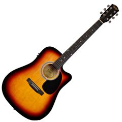 Squier SA-105CE Dreadnought Electro Acoustic, Sunburst