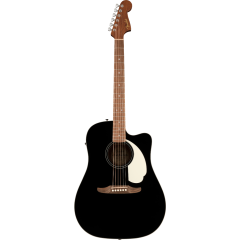 Fender California Standard Redondo CE, Spruce Top, Ivory Pickguard, Black