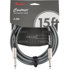 Fender Contour Instrument Cable, Inca Silver, 15 ft