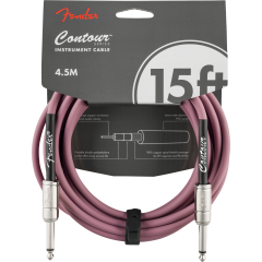Fender Contour Instrument Cable, Burgundy Mist, 15 ft