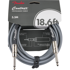 Fender Contour Instrument Cable, Inca Silver, 18.6'