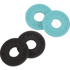 Fender Strap Blocks 4-pack, Black and Daphne Blue