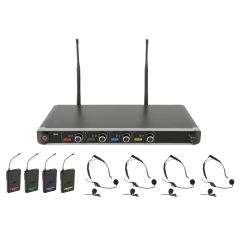 Chord NU4 Quad UHF Wireless Microphone System Neck/Lapel