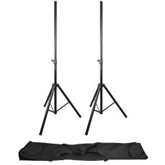 QTX Heavy Duty Speaker Stand Kit with Bag