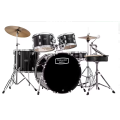 Mapex Tornado 20" 2016 Fusion Full Kit in Black With Cymbals 