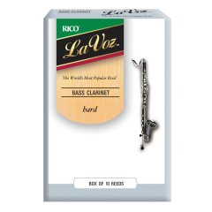 RICO LA VOZ BASS CLARINET REED HARD (10 BOX)