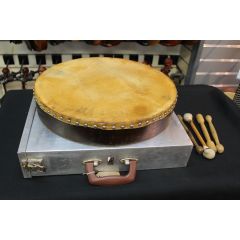 Nicholas Driver 18'' Bodhran with 4 Tippers and Lightweight Metal Case
