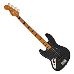 Squier Classic Vibe '70s Jazz Bass, Left-Handed, Maple Fingerboard, Black