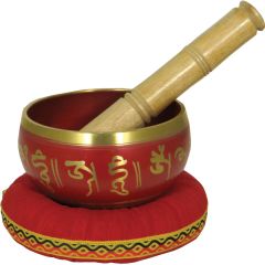 Atlas Singing Bowl, 4inch in Red