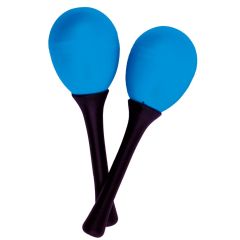 Atlas Pair of Egg Maracas, Blue