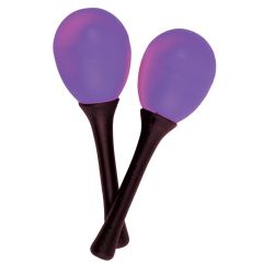 Atlas Pair of Egg Maracas, Purple