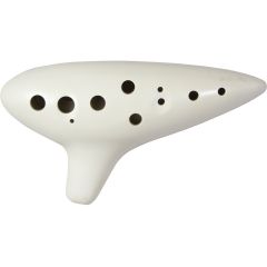 Atlas 12 Hole Ocarina, Cream