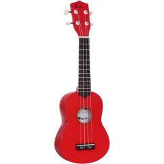 Blue Moon Coloured Soprano Uke, Red