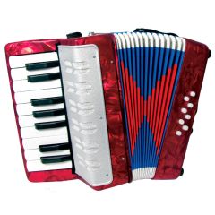 Scarlatti Child's Piano Accordion, Red