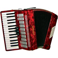 Scarlatti Piano Accordion, 48 Bass. Red