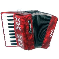 Scarlatti Piano Accordion, 8 Bass. Red