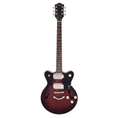 Gretsch G2655-P90 Streamliner Center Block Jr. Double-Cut P90 with V-Stoptail, Claret Burst