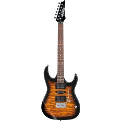 Ibanez GRX70QA-TRB GGRX Quilted Maple Art Grain Top, Sunburst