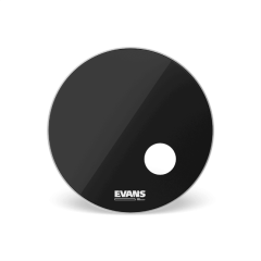 D'Addario EVANS EQ3 Resonant Black Bass Drum Head, 18 Inch
