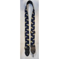 LeatherGraft Bee Guitar Strap Navy