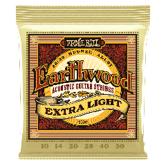 Ernie Ball Earthwood 80/20 Bronze Ex Light acoustic guitar strings