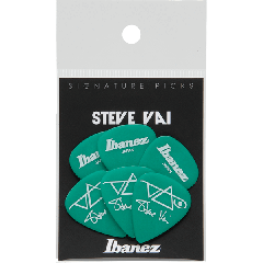 IBANEZ PLECTRUMS Steve Vai, Blister Pack of 6 - Green