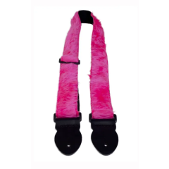 LeatherGraft Fun Fur Pink Guitar Strap