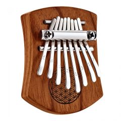 Meinl Mini Kalimba 8 Notes, Flower Of Life, Red Zebrawood