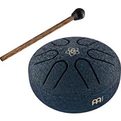 Meinl Sonic Energy Pocket Steel Tongue Drum A Major, 6 Notes - Navy Blue, Venus Flower