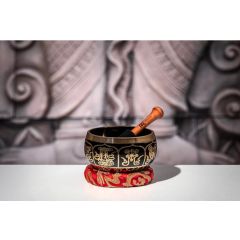 Meinl Ornamental Series Singing Bowl, 400G, Red, Gift Box