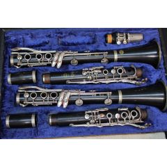 Pair (Bb & A) of mid 1970s Selmer Series 9 Clarinets in Double Case