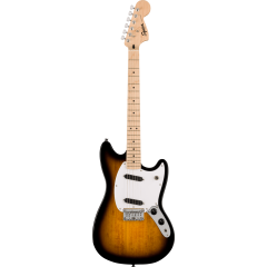 Squier Sonic Mustang, Maple Fingerboard, White Pickguard, 2-Color Sunburst