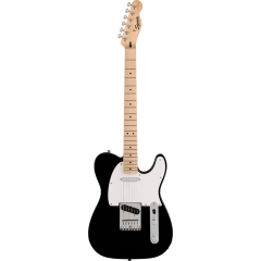 Squier Sonic Telecaster, Maple Fingerboard, White Pickguard, Black