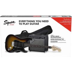 Squier Affinity Series Stratocaster HSS Pack BSB Brown Sunburst