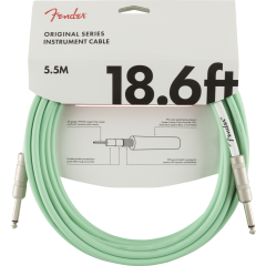  Fender Original Series Instrument Cable, 18.6', Surf Green