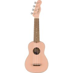 Fender Venice Soprano Uke, Walnut Fingerboard, Shell Pink